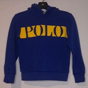 Polo by Ralph Lauren Kids Blue and Yellow Hoodie